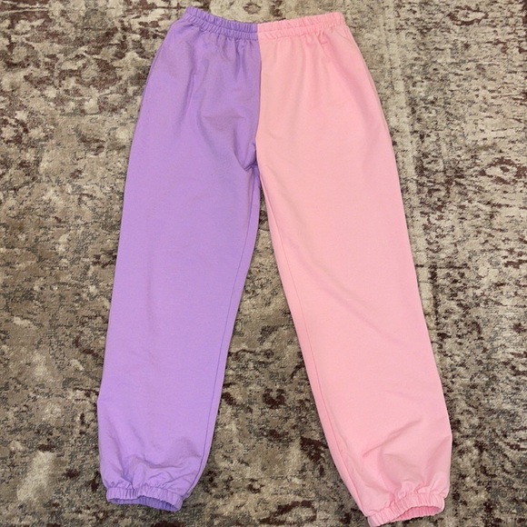 NWOT MISSACTIVER Contrast Color Sweatpants/Jogger - Picture 2 of 5